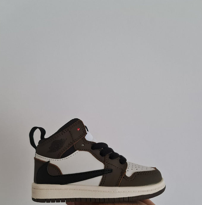 LP High Custom Brown/White Sneakers