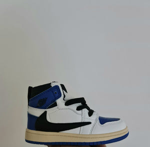 LP High Custom Blue/White Sneakers