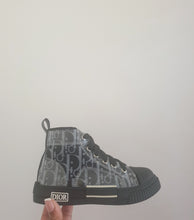 Load image into Gallery viewer, Black Kids High-top Sneakers